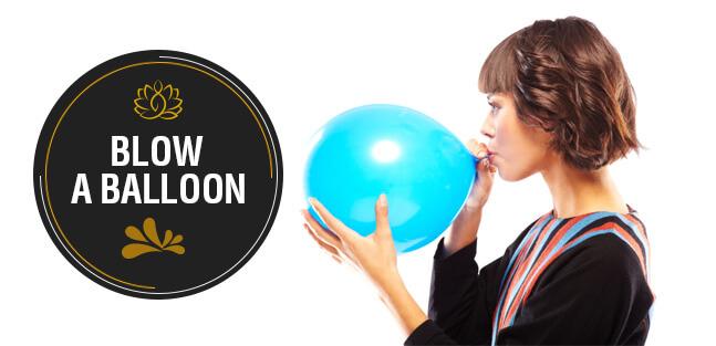 Blow a balloon to reduce face fat Blow a balloon to reduce face fat