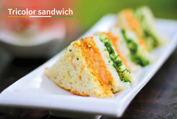 Tricolor sandwich Tricolor sandwich