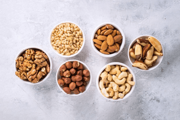 Nuts and Whole Grains are weight loss foods